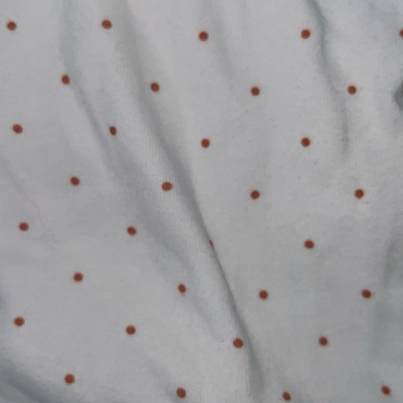 CARTERS | 3 PIECE MATCHING FLORAL BUTTON UP HOODIE POLKA DOT RUFFLE OUTFIT 6-9 M - Picture 6 of 8